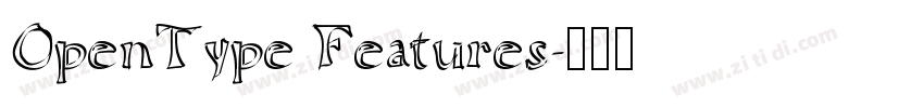 OpenType Features字体转换